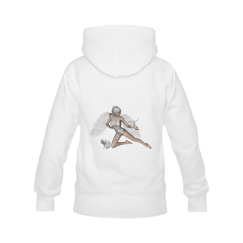 Wonderful swan fairy with dove Men's Classic Hoodies (Model H10)