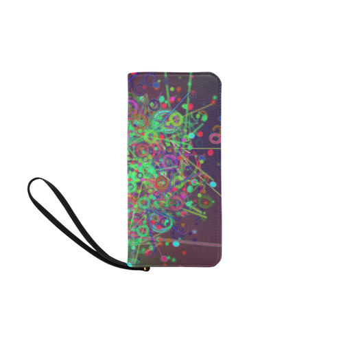 Exploding Disco Lights and Colours Women's Clutch Purse (Model 1637)