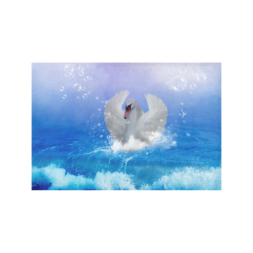 Swimmong swan Placemat 12’’ x 18’’ (Set of 4)