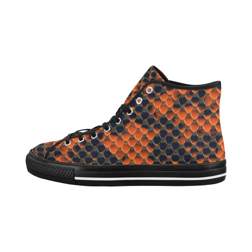 Snake Pattern A orange by JamColors Vancouver H Women's Canvas Shoes (1013-1)
