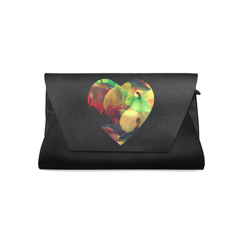 Apple & Pear in a Heart Clutch Bag (Model 1630)