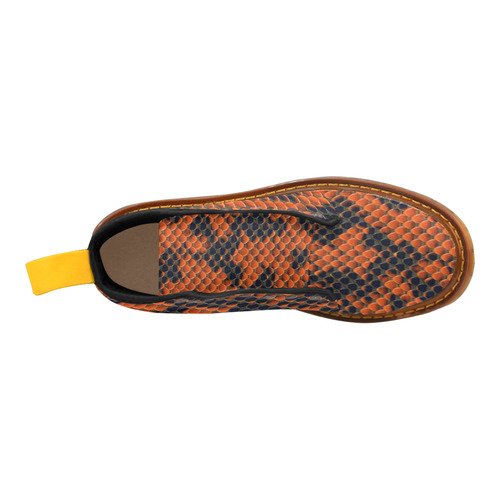 Snake Pattern A orange by JamColors Martin Boots For Men Model 1203H