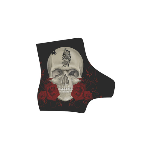 Gothic Skull With Tribal Tatoo Martin Boots For Women Model 1203H