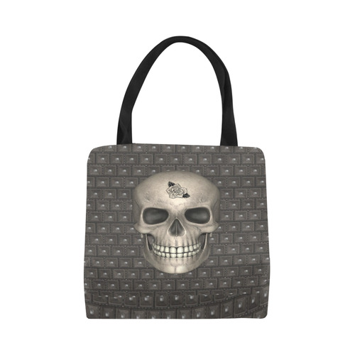 317 new Skull A by JamColors Canvas Tote Bag (Model 1657)