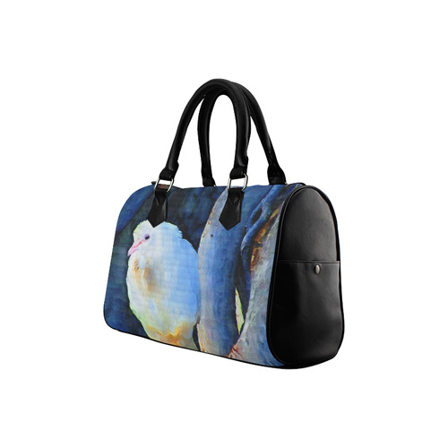 White Bird on Branch Boston Handbag (Model 1621)