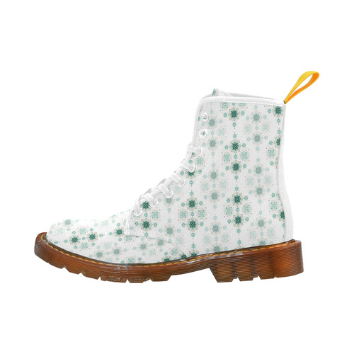 Green seamless pattern with atmosphere Martin Boots For Men Model 1203H