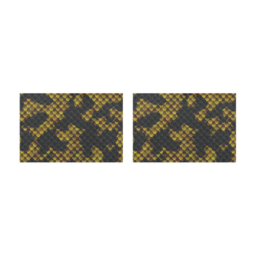 Snake Pattern C by JamColors Placemat 12’’ x 18’’ (Set of 2)
