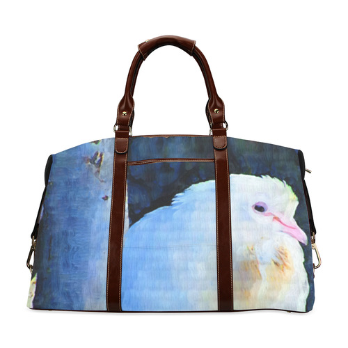 White Bird on Branch Classic Travel Bag (Model 1643) Remake