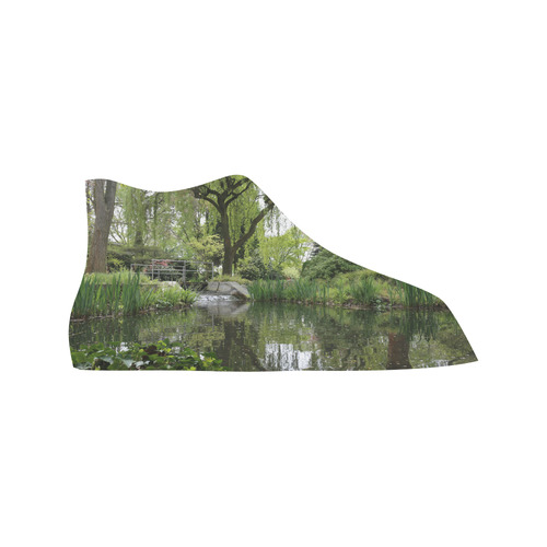 Japanese Garden in Leverkusen Vancouver H Women's Canvas Shoes (1013-1)