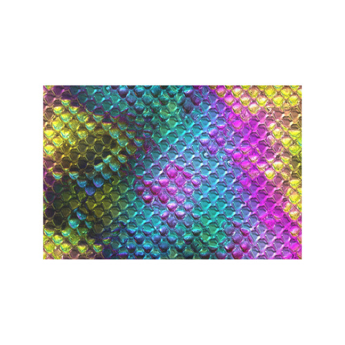Chrome Snake Pattern A by JamColors Placemat 12’’ x 18’’ (Two Pieces)