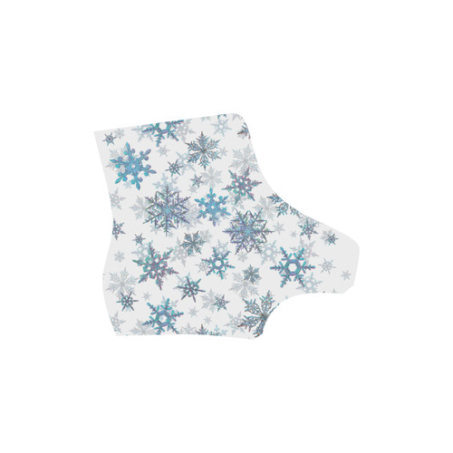 Snowflakes, Blue snow, Christmas Martin Boots For Men Model 1203H