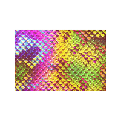 Chrome Snake Pattern B by JamColors Placemat 12’’ x 18’’ (Set of 2)