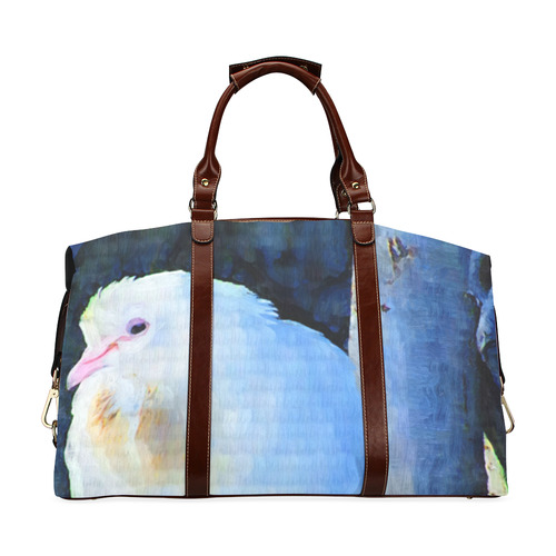 White Bird on Branch Classic Travel Bag (Model 1643) Remake