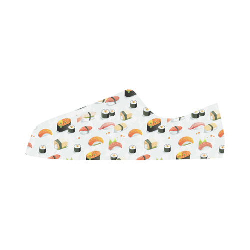 Sushi Lover Microfiber Leather Men's Shoes/Large Size (Model 031)