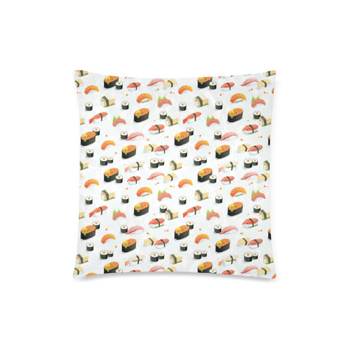 Sushi Lover Custom Zippered Pillow Case 18"x18"(Twin Sides)