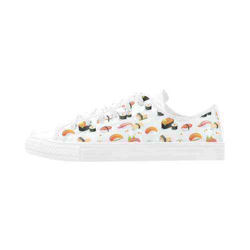 Sushi Lover Microfiber Leather Men's Shoes/Large Size (Model 031)