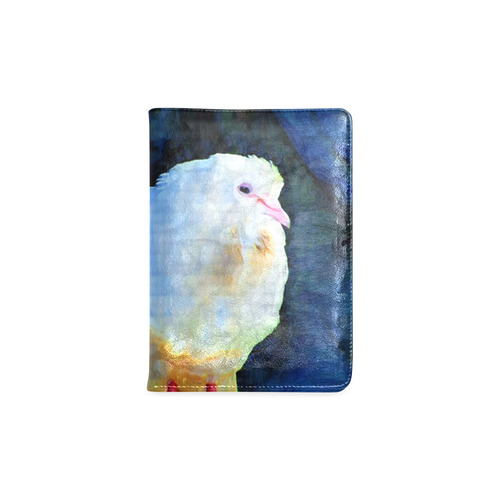 White Bird on Branch Custom NoteBook A5