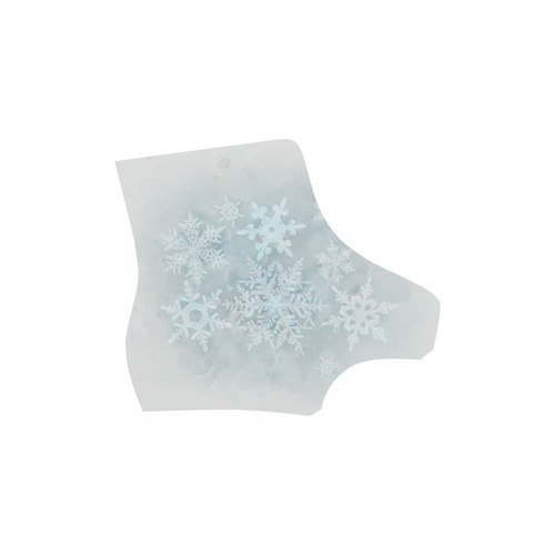 Snowflakes White and blue, Christmas Martin Boots For Men Model 1203H