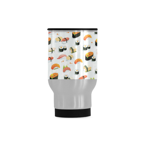 Sushi Lover Travel Mug (Silver) (14 Oz)