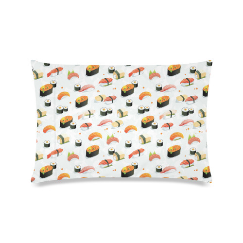 Sushi Lover Custom Zippered Pillow Case 16"x24"(Twin Sides)