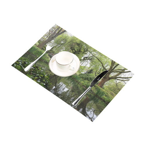 Japanese Garden in Leverkusen Placemat 12’’ x 18’’ (Set of 6)