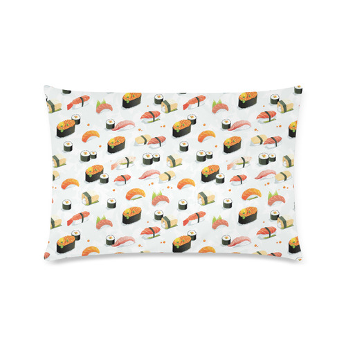 Sushi Lover Custom Zippered Pillow Case 16"x24"(Twin Sides)