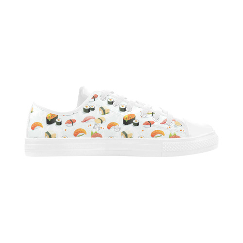 Sushi Lover Microfiber Leather Men's Shoes/Large Size (Model 031)