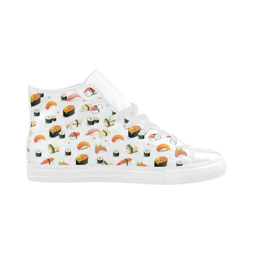 Sushi Lover Aquila High Top Microfiber Leather Men's Shoes (Model 032)