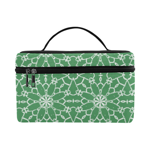 Sexy Green and White Lace Lunch Bag/Large (Model 1658)