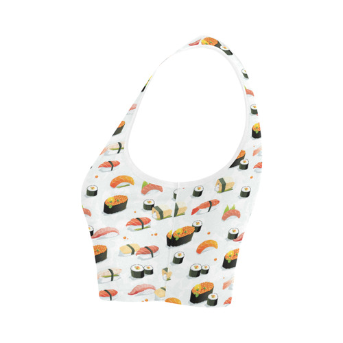 Sushi Lover Women's Crop Top (Model T42)