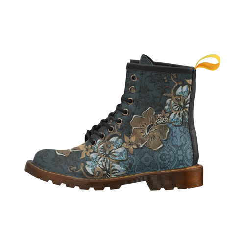 Beautidul vintage design in blue colors High Grade PU Leather Martin Boots For Women Model 402H