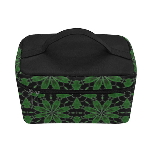 Sexy Black and Green Lace Lunch Bag/Large (Model 1658)