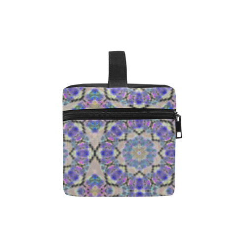 Lavender Blue Geometric Lunch Bag/Large (Model 1658)