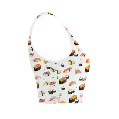 Sushi Lover Women's Crop Top (Model T42)