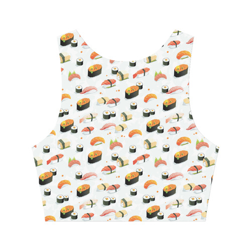 Sushi Lover Women's Crop Top (Model T42)