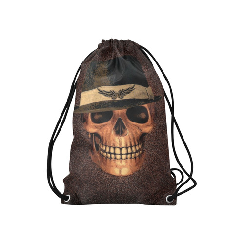 Charming Skull A by JamColors Small Drawstring Bag Model 1604 (Twin Sides) 11"(W) * 17.7"(H)
