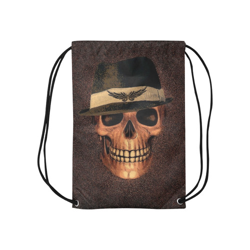 Charming Skull A by JamColors Small Drawstring Bag Model 1604 (Twin Sides) 11"(W) * 17.7"(H)