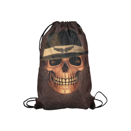 Charming Skull A by JamColors Small Drawstring Bag Model 1604 (Twin Sides) 11"(W) * 17.7"(H)