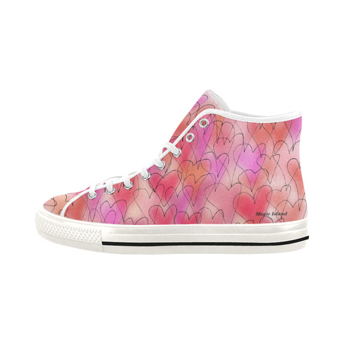 Hearts. Inspired by the Magic Island of Gotland. Vancouver H Women's Canvas Shoes (1013-1)