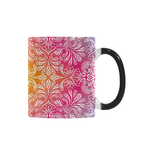 Rainbow Flowers Mandala I Custom Morphing Mug