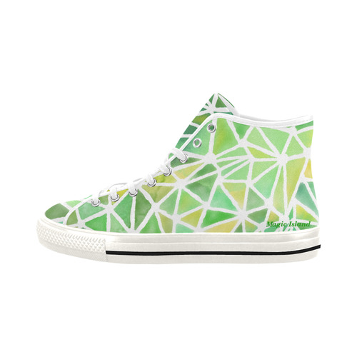 Mosaic Green. Inspired by the Magic Island of Gotland. Vancouver H Women's Canvas Shoes (1013-1)