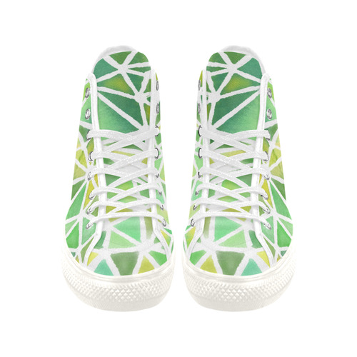 Mosaic Green. Inspired by the Magic Island of Gotland. Vancouver H Women's Canvas Shoes (1013-1)