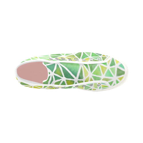 Mosaic Green. Inspired by the Magic Island of Gotland. Vancouver H Women's Canvas Shoes (1013-1)