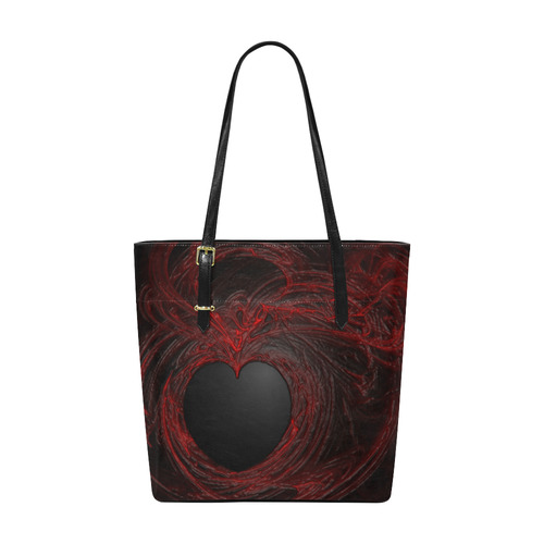 Dark Gothic Heart Paint With Blood Euramerican Tote Bag/Small (Model 1655)