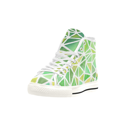 Mosaic Green. Inspired by the Magic Island of Gotland. Vancouver H Women's Canvas Shoes (1013-1)