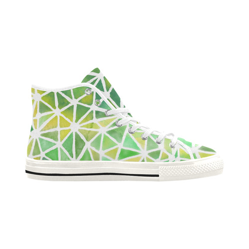 Mosaic Green. Inspired by the Magic Island of Gotland. Vancouver H Women's Canvas Shoes (1013-1)