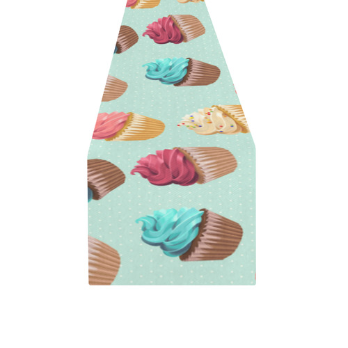 Cup Cakes Party Table Runner 14x72 inch