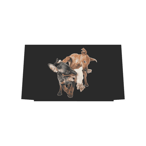 Two Playing Dogs Euramerican Tote Bag/Large (Model 1656)