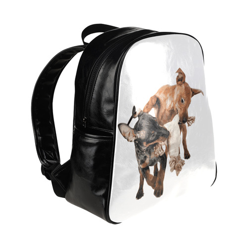 Two Playing Dogs Multi-Pockets Backpack (Model 1636)