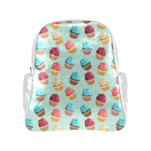 Cup Cakes Party Multi-Pockets Backpack (Model 1636)
